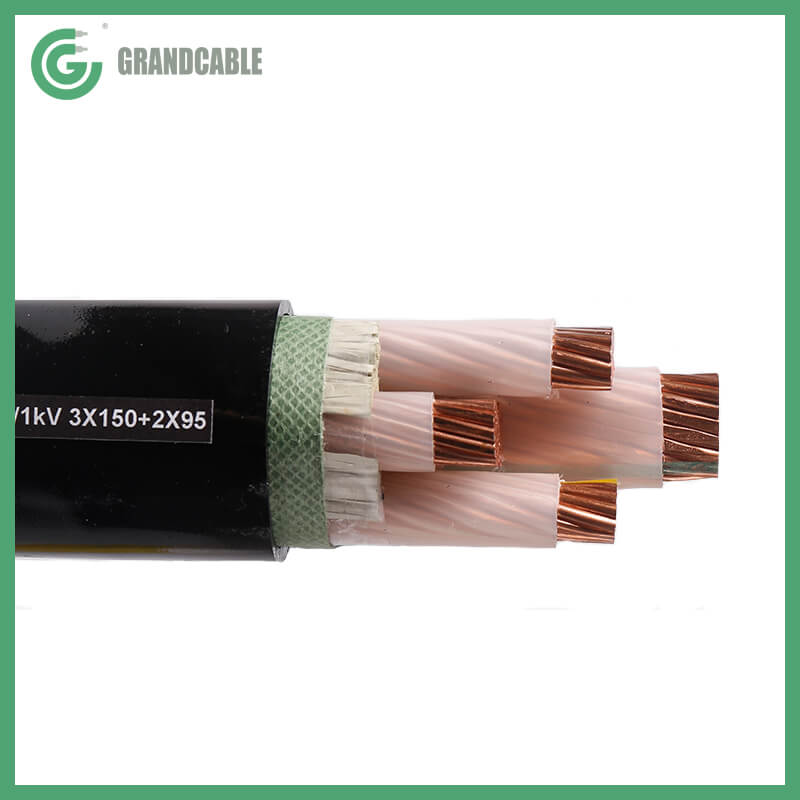 Conductor de cobre con aislamiento XLPE de 0,4 kV Cable de alimentación 2x16 mm2