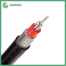 Cable de servicio concéntrico LV de aluminio de 0.6 / 1kV con pantalla netural