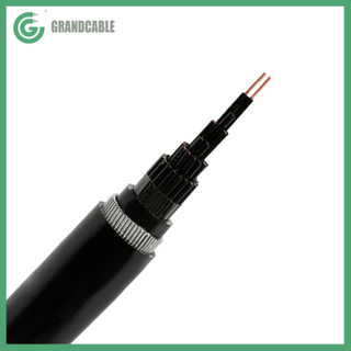 Cable de control blindado de alambre de acero CU / PVC / SWA / PVC multinúcleo 450 / 750V y 0.6 / 1kV