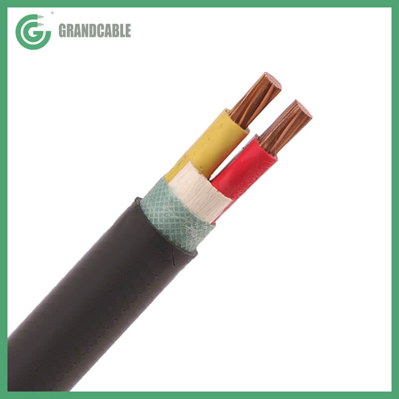 Conductores de cobre 2x6mm2 Cable de transmisión con revestimiento de PVC con aislamiento de PVC